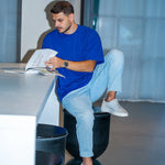 heavyweight tshirt blau