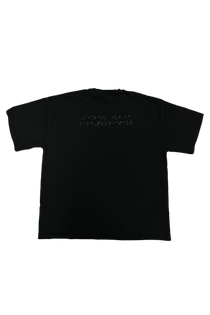 heavyweight tshirt schwarz laey braille design